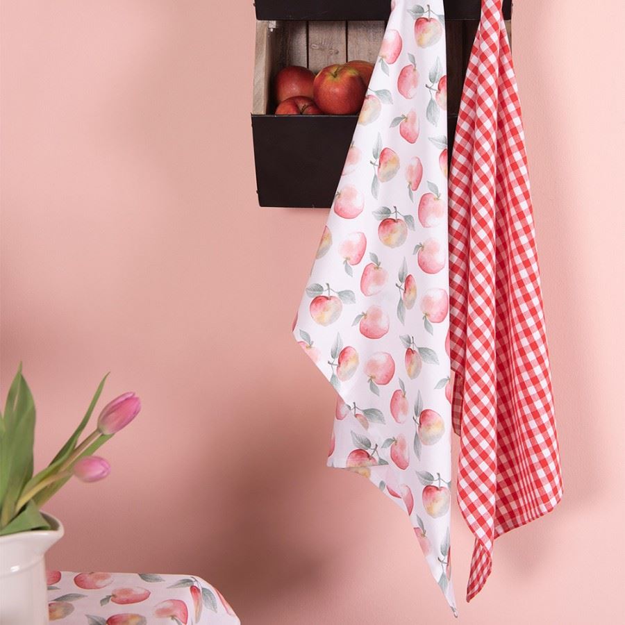 Ripe Apple Orchard Premium Cotton Kitchen Towel