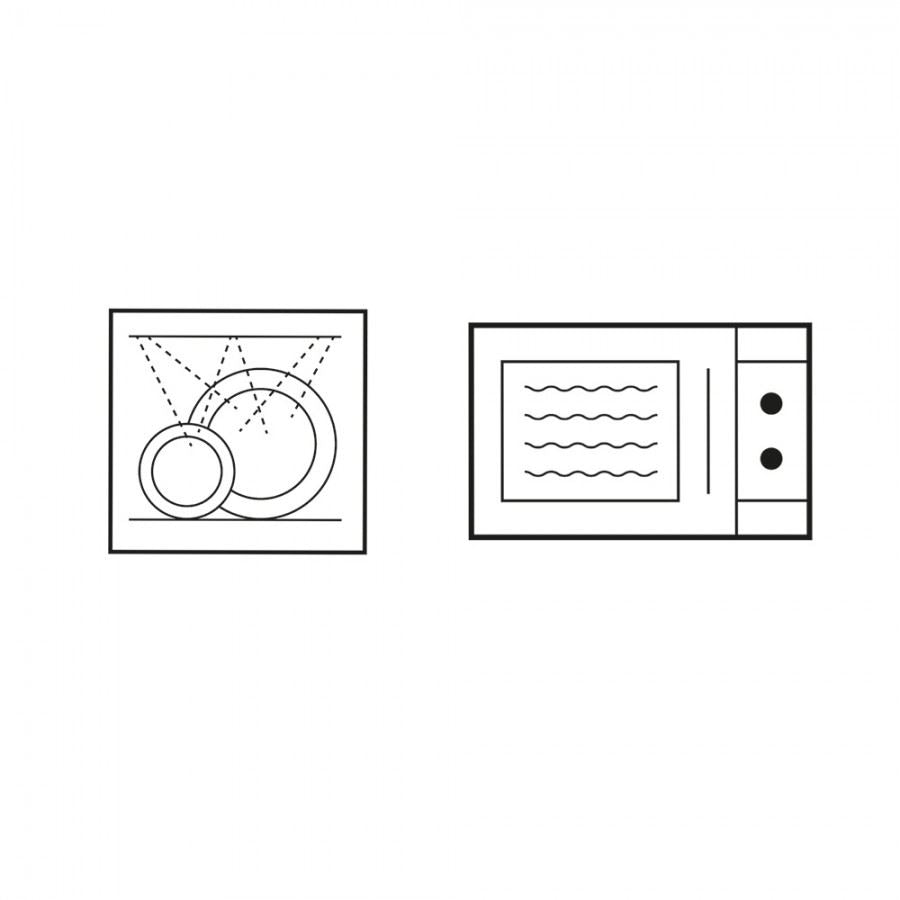 Microwave-safe and washable kitchen plate