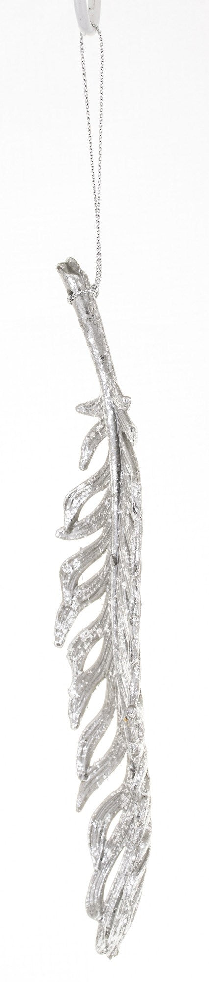 New Year decoration Feather Antique silver, 19*5*2 cm, 133134 New Year decoration, 133134