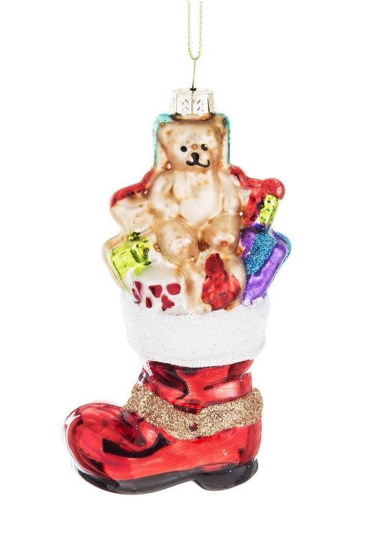 Festive New Year Boot Decoration – 12.5x6x5 cm