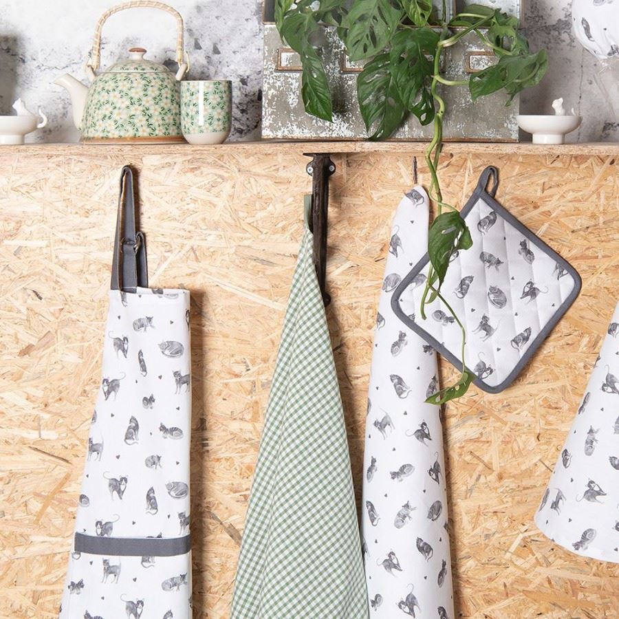 Cute Cats Design Apron, 70*85 cm