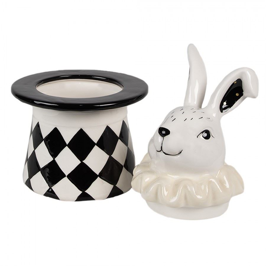 Harlequin Bunny Ceramic Storage Jar, 13х13х20 cm