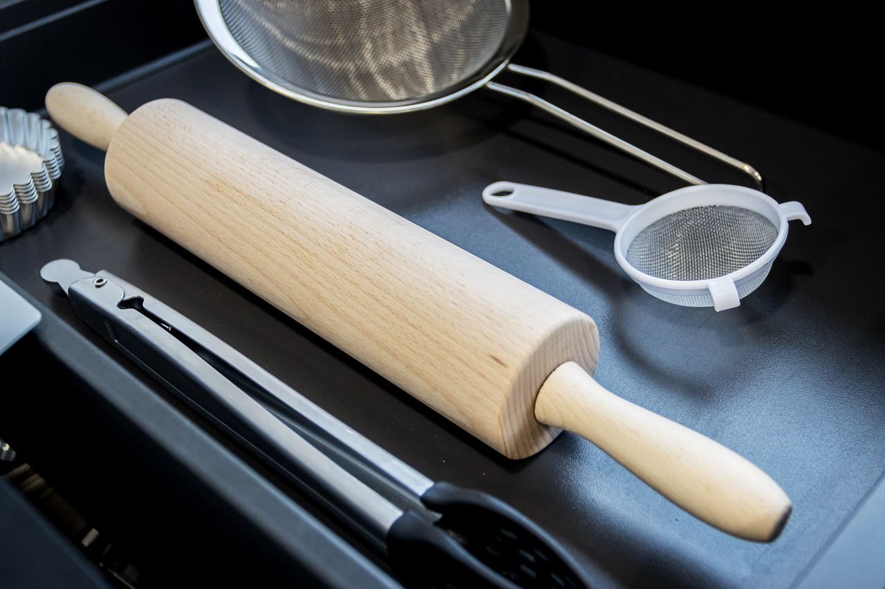KitchenCraft Dough Rolling Pin, 44cm, KCREVPIN