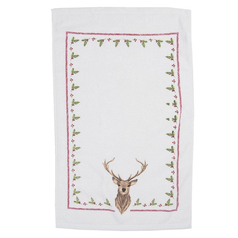 “Majestic Deer” Premium Cotton Tea Towel – Ultra Soft 40x66 cm