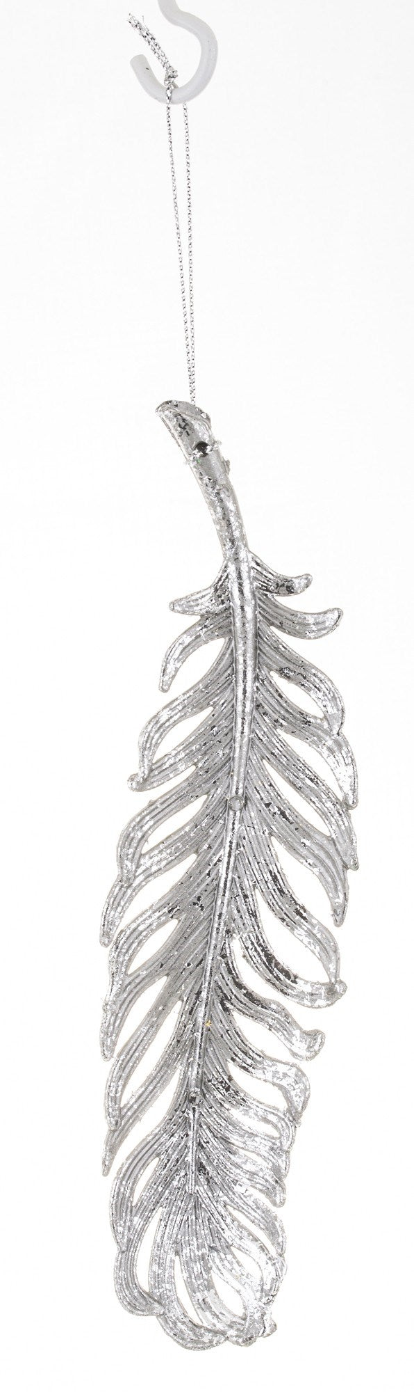 New Year decoration Feather Antique silver, 19*5*2 cm, 133134 New Year decoration, 133134