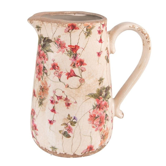 Decorative Ceramic Pitcher in Vintage Style, 20*14*23 cm, 6CE1550L