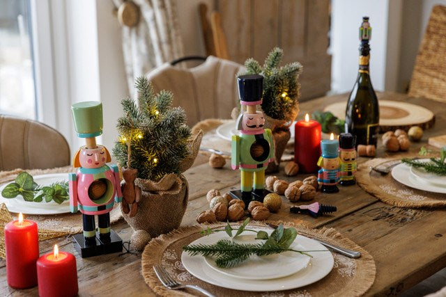 Hand-Painted Wooden Nutcracker Soldier – Functional Holiday Decor & Gift