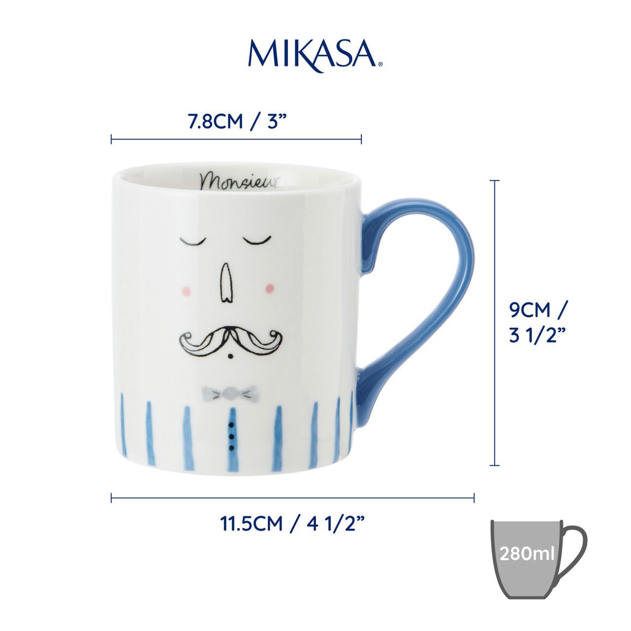 Mikasa Monsieur Cup, 280 ml, MKCANMON