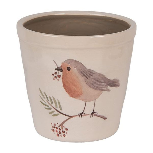 Ceramic Flower Pot in Vintage Style Bird, 15*14 cm, 6CEVGP0001M
