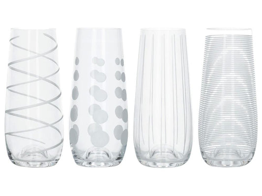 Mikasa Cheers Glass Set – 4 Elegant Pieces for Stylish Dining