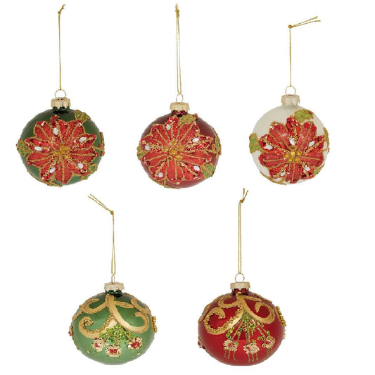 New Year decoration ball MIX, 10 cm, 3015222
