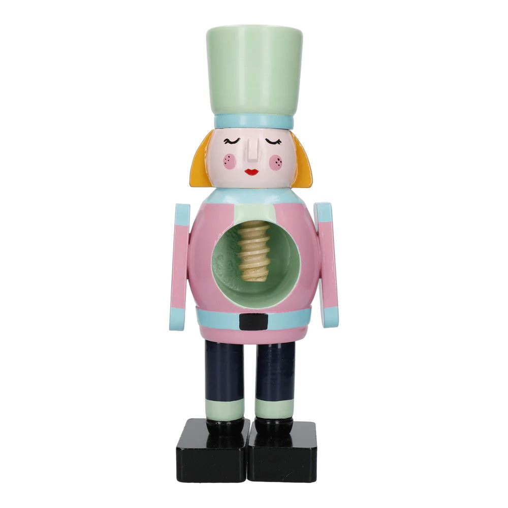 Hand-Painted Wooden Nutcracker Soldier – Functional Holiday Decor & Gift