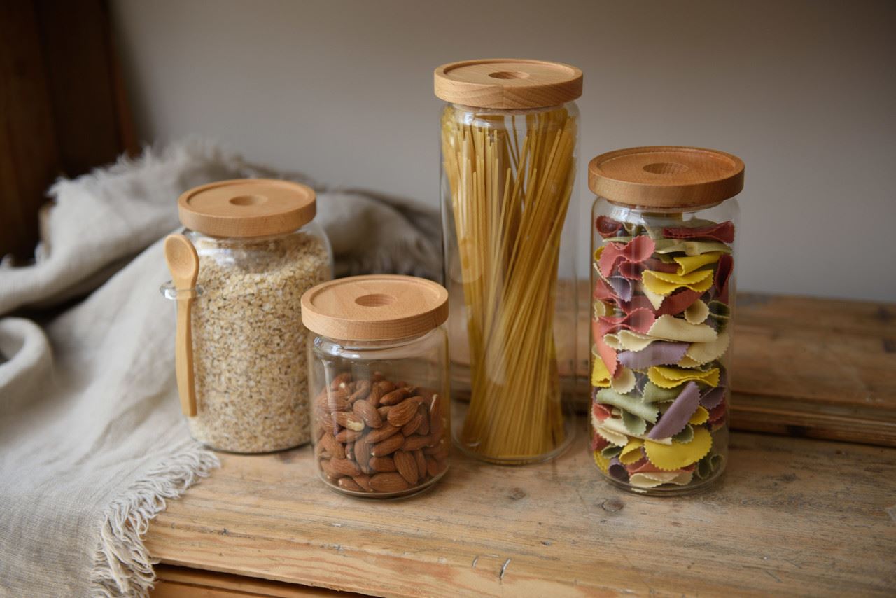 KitchenCraft Idilica bulk jar, 1000 ml, IDGLSSTORMED