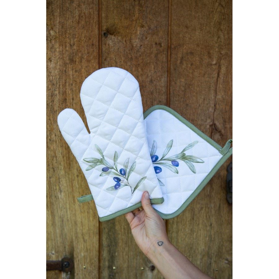 Olive Branch Oven Mitt, 18*30 cm
