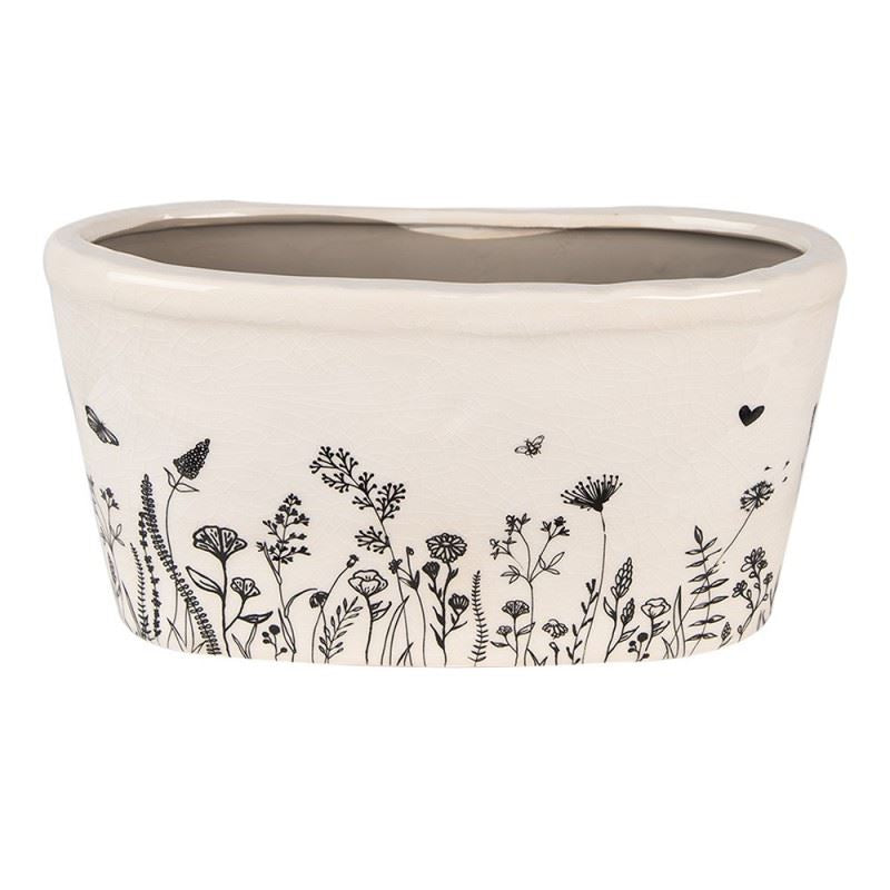Ceramic Flower Pot in Vintage Style, 27*13*14 cm, 6CEFAF0003L