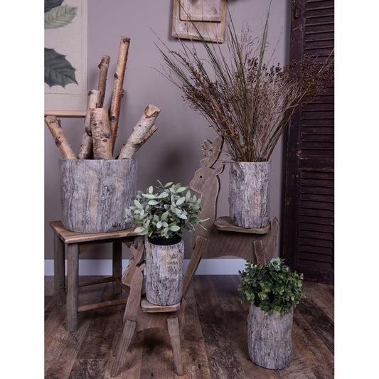 Large Tree Stump Planter, 29*29*26 cm, 6TE0424L