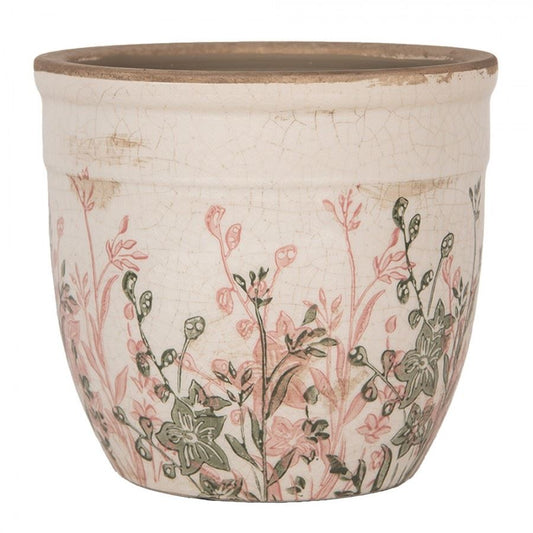 Ceramic Flower Pot in Vintage Style, 13*11 cm, 6CE1974S
