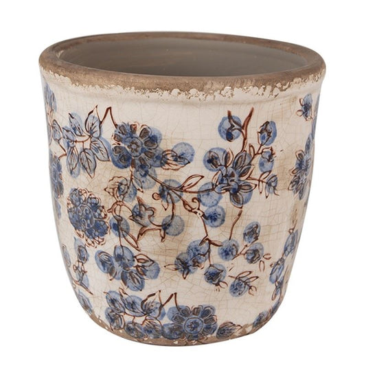 Ceramic Flower Pot in Vintage Style, 14*14 cm, 6CE1619M