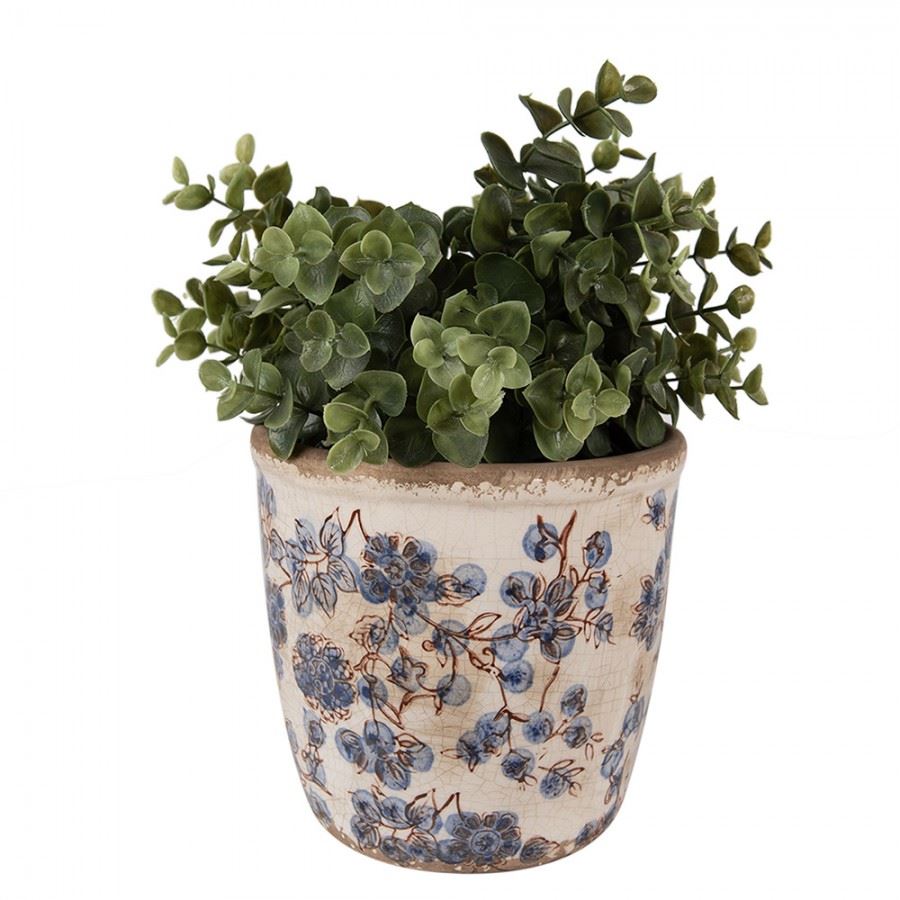 Ceramic Flower Pot in Vintage Style, 14*14 cm, 6CE1619M