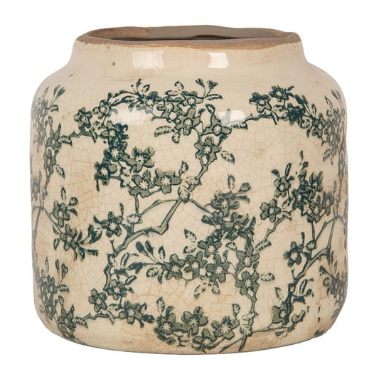 Ceramic Flower Pot in Vintage Style, 16*15 cm, 6CE1975M