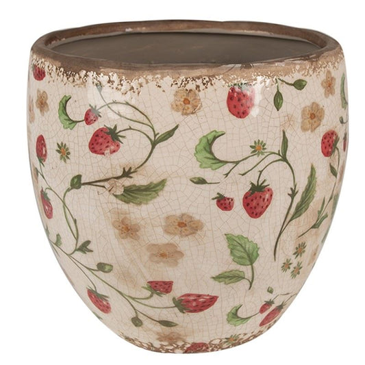 Vintage Style Ceramic Flower Pot Strawberrie, 18*18 cm, 6CE1634L