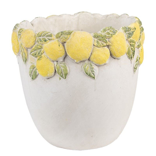 Vintage Style Ceramic Flower Pot Lemons, 20*19 cm, 6TE0572M