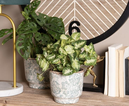 Ceramic Flower Pot in Vintage Style, 21*20 cm, 6CE1574L