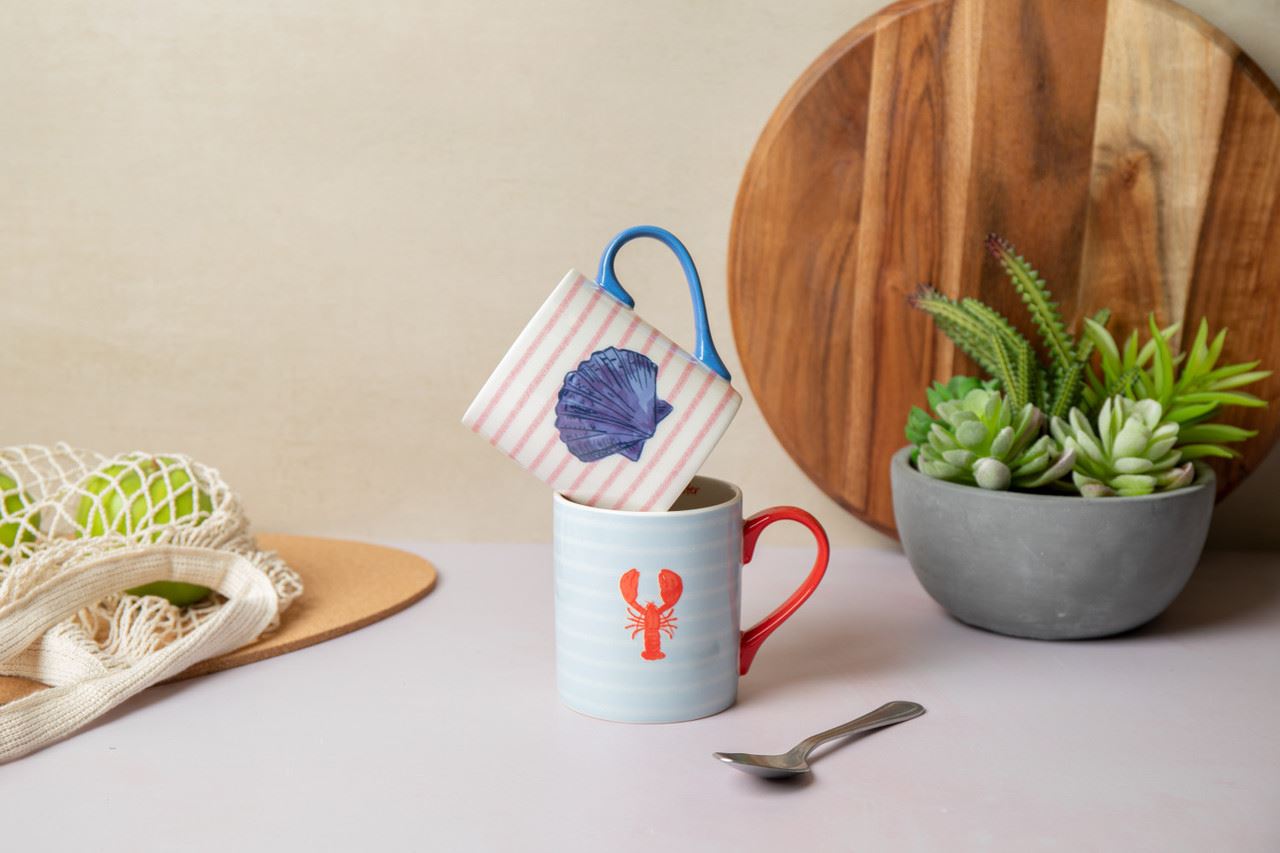 Mikasa Lobster Straight-Sided Porcelain Mug, 280ml