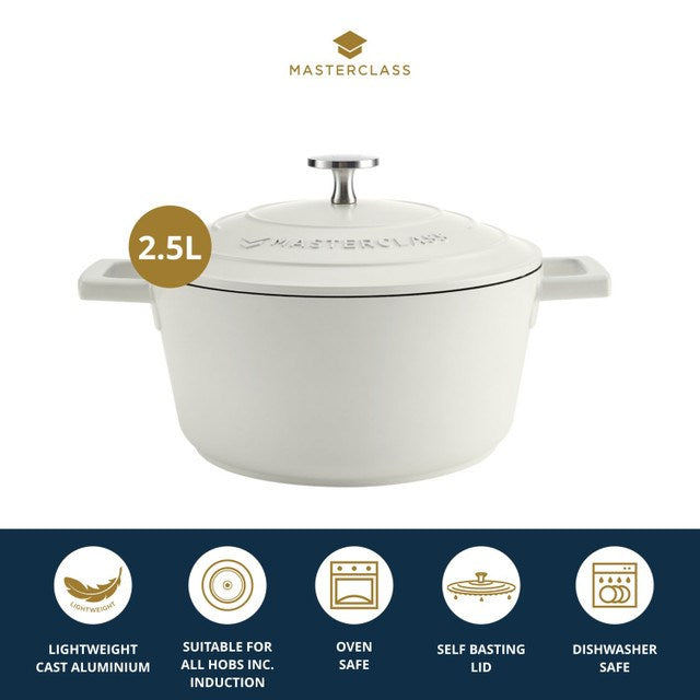 MasterClass Cream Pot, 2.5 L, MCMCRD20CRE