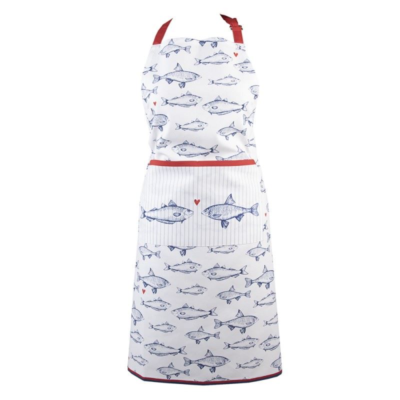 Blue & White Fish Pattern Apron, 70*85 cm