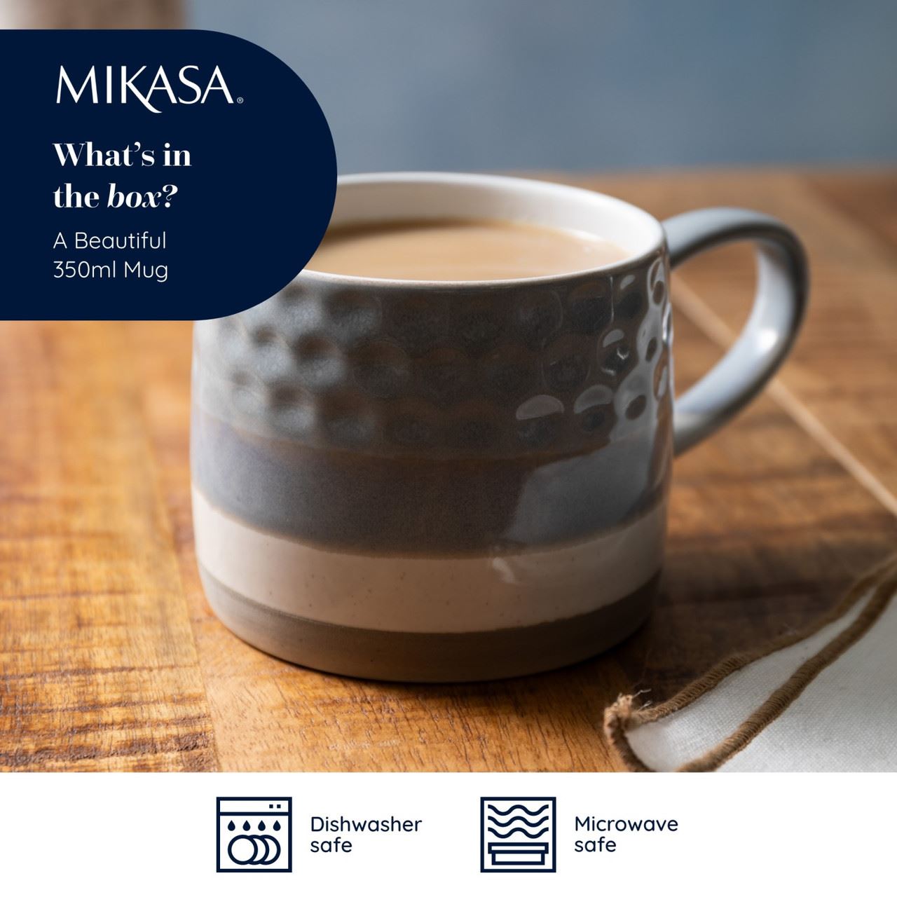Mikasa Textured Ombre Mug, 320 ml, MKMUG09