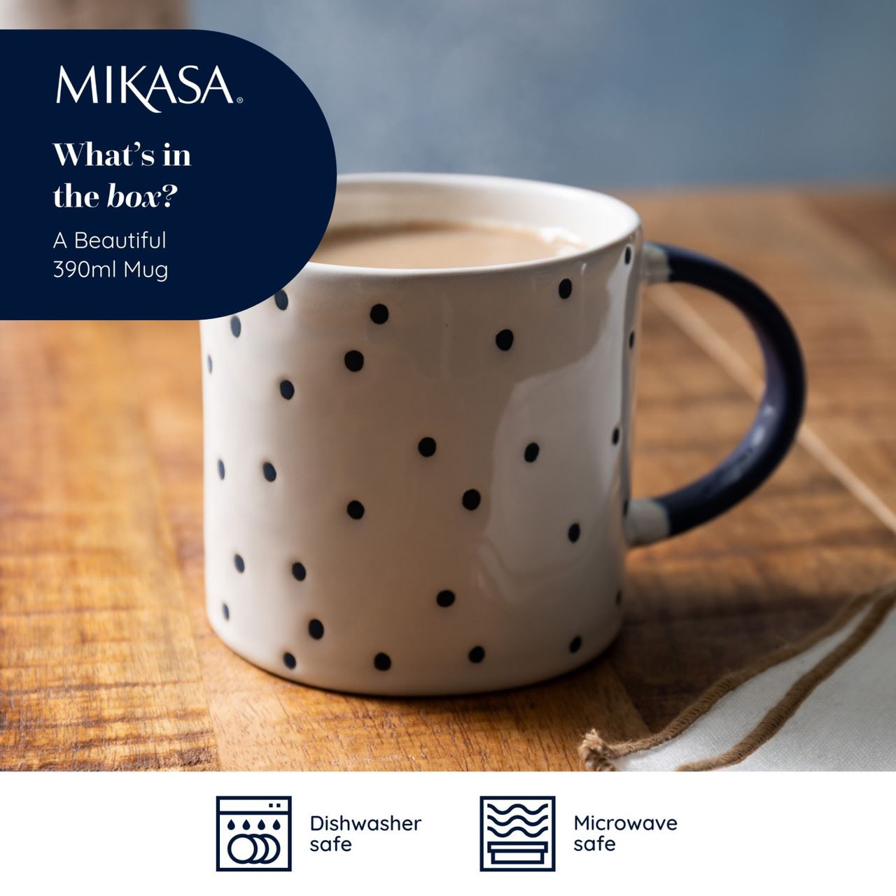 Mikasa Spot Mug, 390 ml, MKMUG16