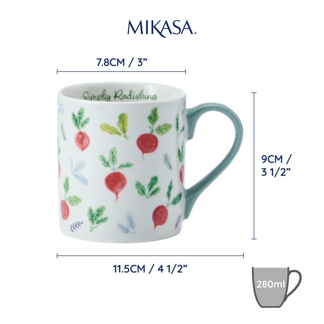Mikasa Radish Cup, 280 ml, MKCANRADISH