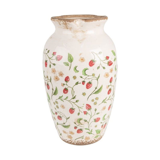 Decorative Ceramic Vase in Vintage Style Strawberries, 21*37 cm, 6CE1942L