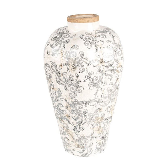 Decorative Ceramic Vase in Vintage Style Pastel Grey, 24*40 cm, 6CE1934L