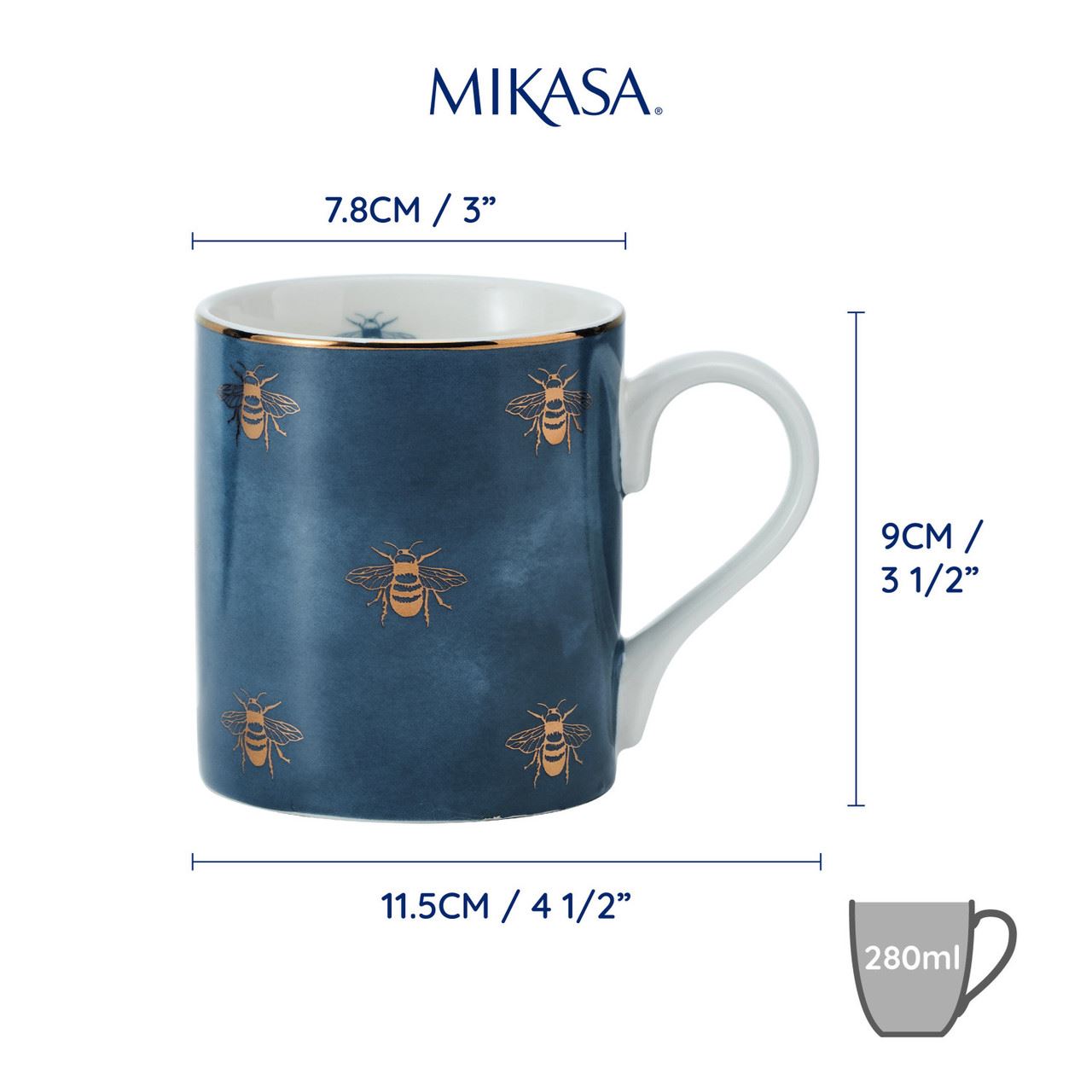 Mikasa Bee Mug, 280 ml, MKCANBEES