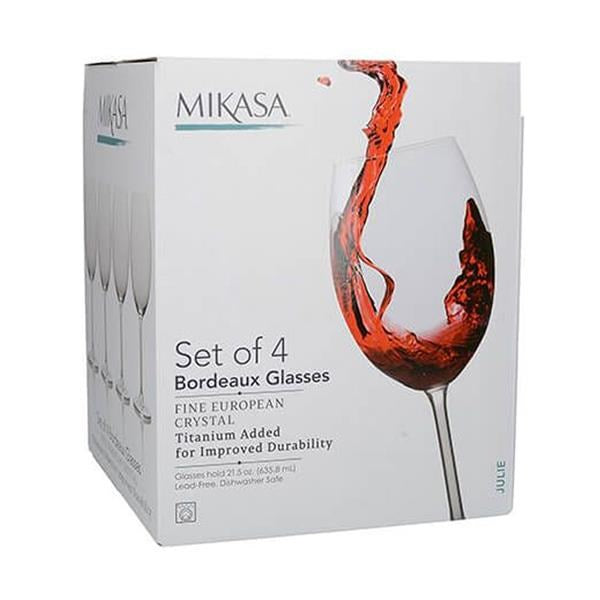 Mikasa Julie Red Wine Glass Set – 4 Pieces