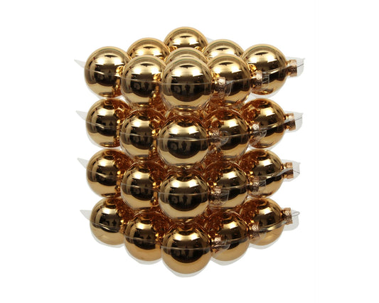 Set of glass balls for Christmas tree Bright Gold, 36 pcs, 6 cm, 11.0614 Set of Christmas tree balls Bright Gold, 36 pcs, 6 cm, 11.0614