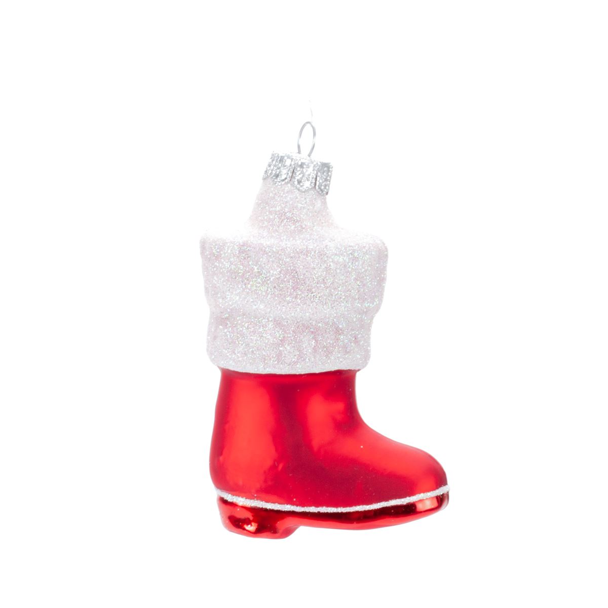 Glass decoration for the tree Boot, 10*7 cm, 1120M New Year's decoration 10*7 cm, 1120M