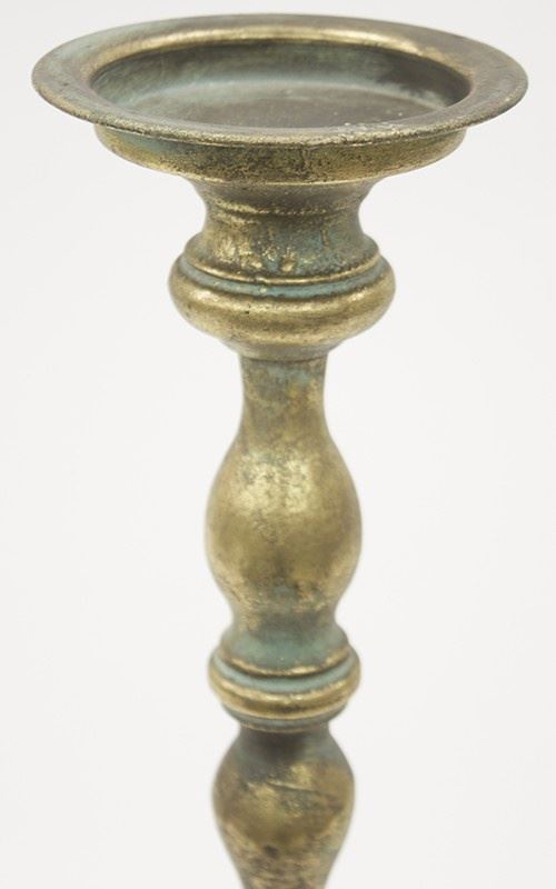 Metal Candlestick, 13x13x73 cm