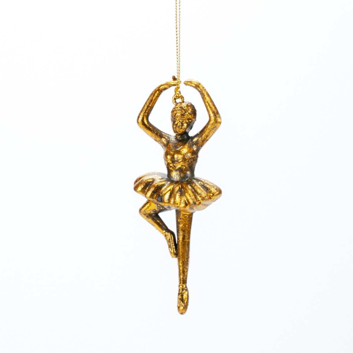 New Year decoration Ballerina Antique gold, 12*5*3 cm, 133108 New Year decoration, 133108