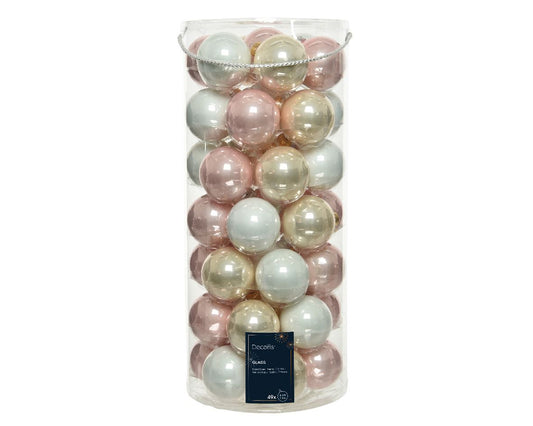 Set of glass balls for the Christmas tree MIX, 49