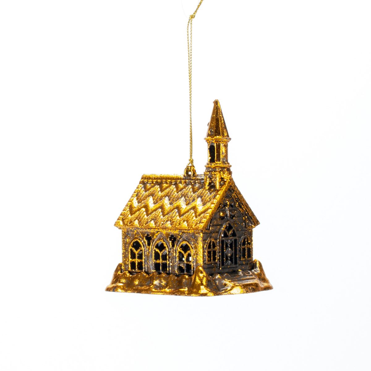 New Year decoration House Antique gold, 10*7.5*6 cm, 146531 New Year decoration, 146531