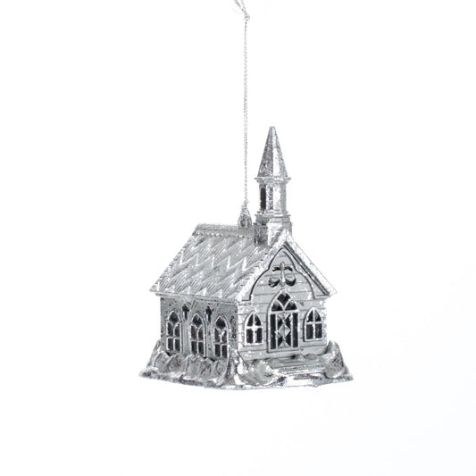 New Year decoration House Antique silver, 10*7.5*6 cm, 146553 New Year decoration, 146553