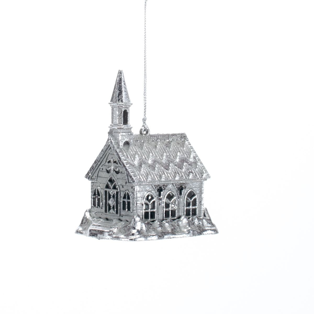 New Year decoration House Antique silver, 10*7.5*6 cm, 146553 New Year decoration, 146553