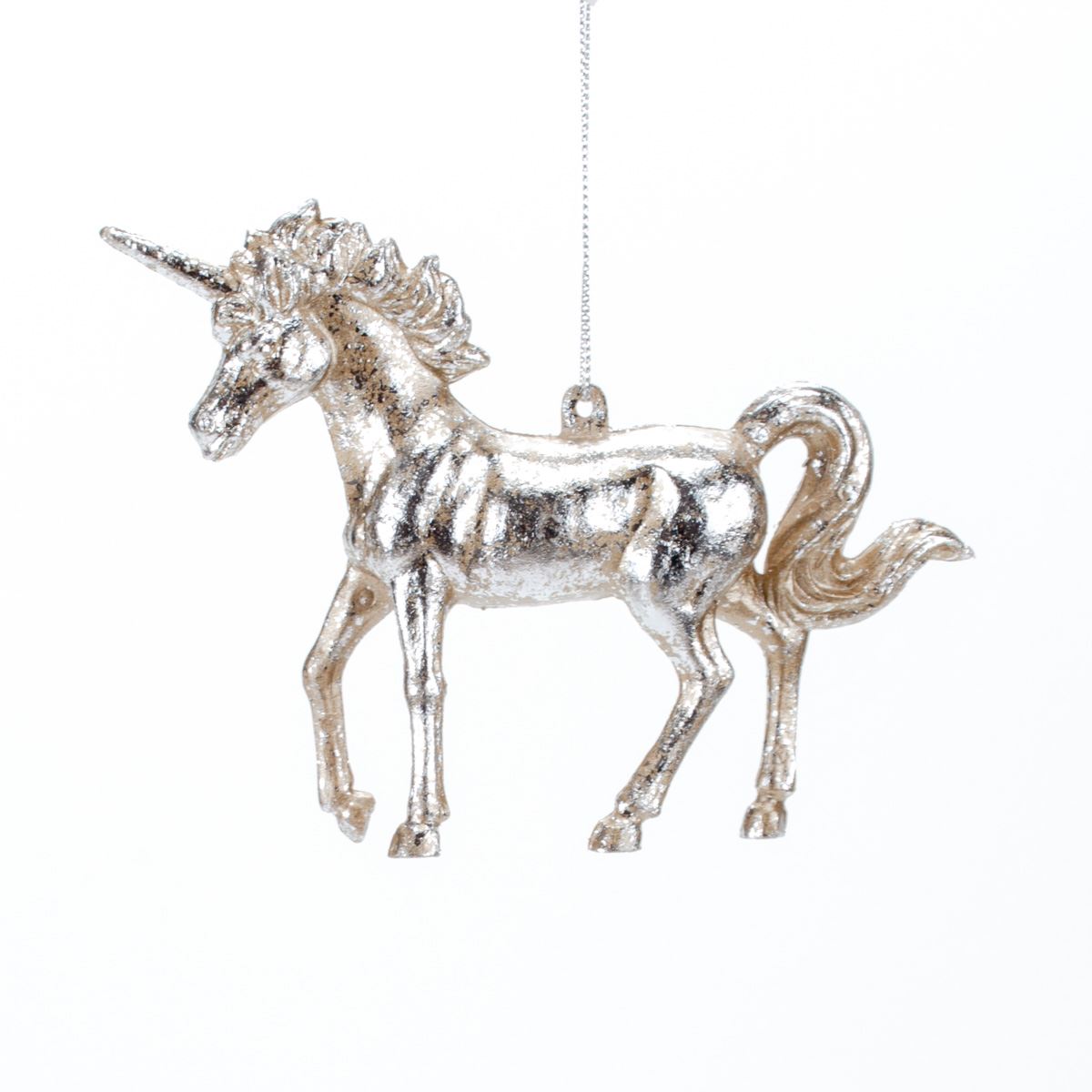 New Year decoration Unicorn Antique silver, 11*15*3 cm, 147039 New Year decoration, 147039