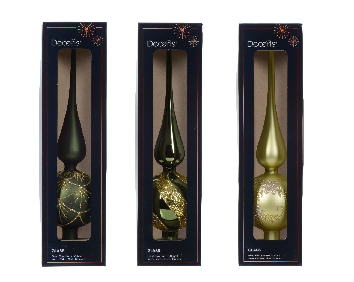 Top for Christmas tree Green, 8*31 cm, 17.0143 Top Green, 8*31 cm, 17.0143