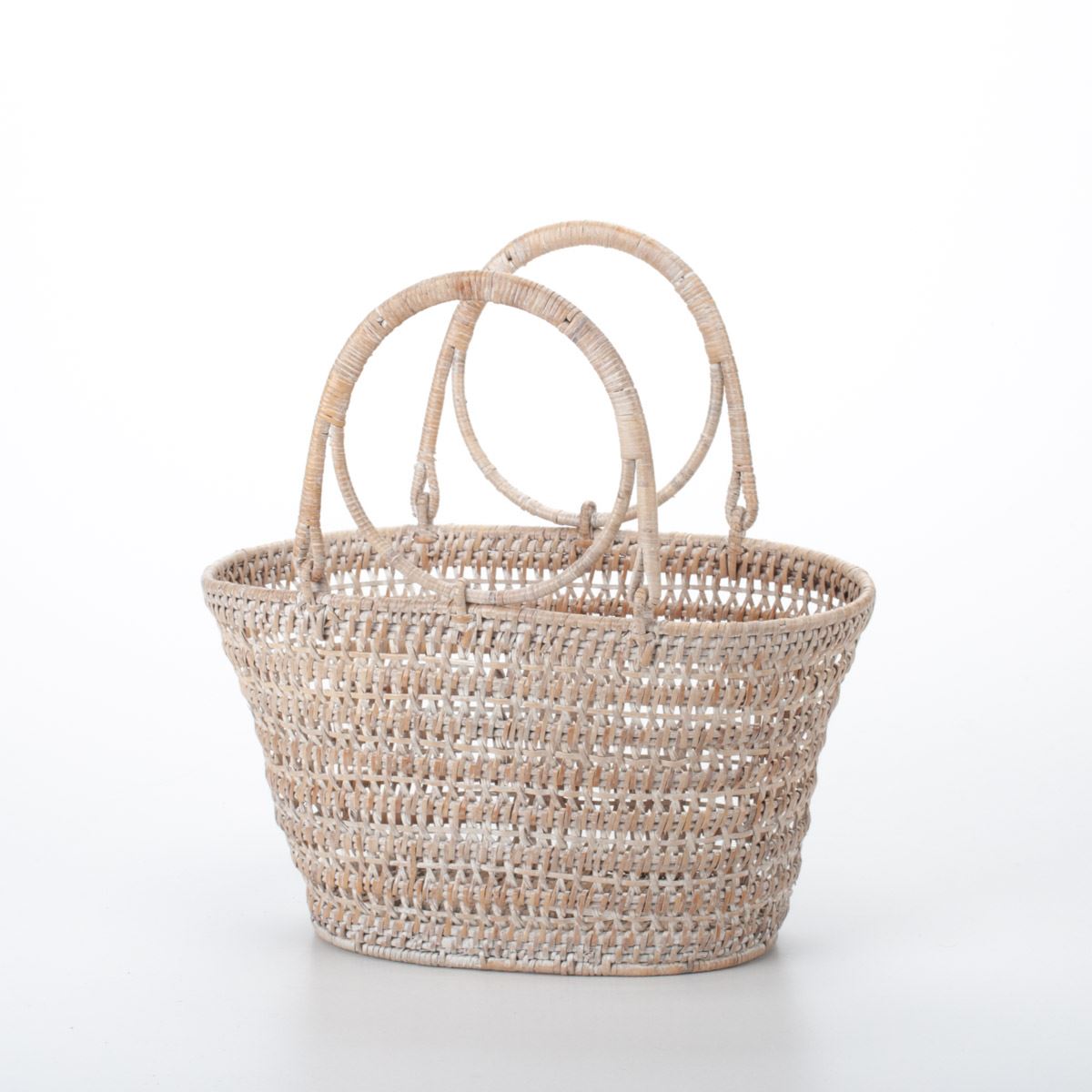 Handwoven Rattan Purse – Exotic Southeast Asian Elegance, 32x20x19 cm