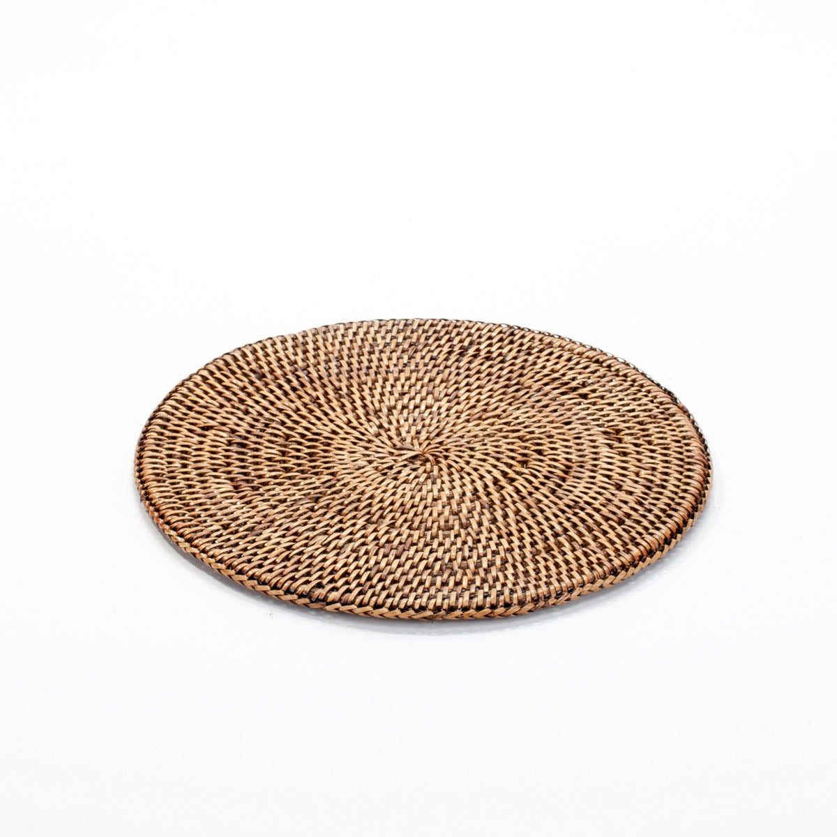Hand-woven rattan round placemat: rustic elegance for your table diam 28 cm