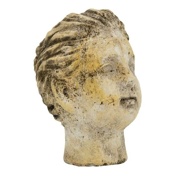 Ceramic Girl Bust – Charming Decoration for Garden or Interior, 12х10х15 cm